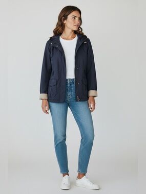 The Limited Soft Shell Rain Jacket // Navy Blue // Large